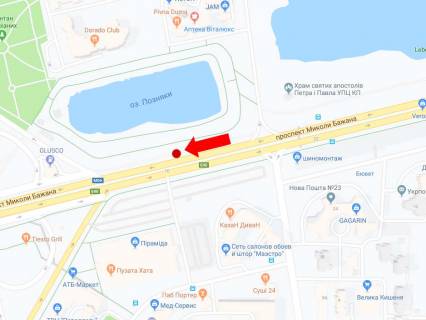 Призматрон, Призма A у Києві, 3x6  Бажана пр., навпроти ТРЦ "Піраміда", в сторону ст. м. "Позняки", центру - 184966 схема