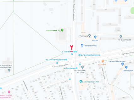 Билборд A в Харькове, 3x6  Тракторобудівників пр., 55б, в центр схема