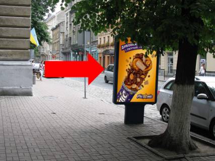 Сiтiлайт B у Львові, 1.8x1.2  Князя Романа вул., 1, біля Platinum Bank, готелю "Swiss" Фото 1
