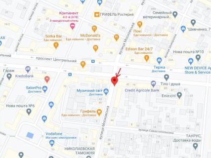 Ситилайт B в Николаеве Центральний пр., 77, навпроти схема