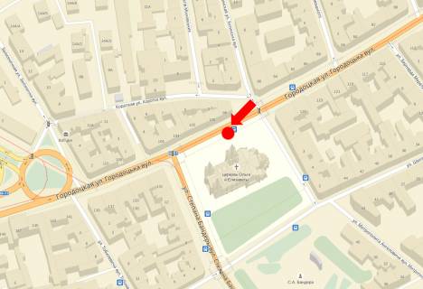 Ситилайт B в Львове, 1.8x1.2  Городоцька вул., 98, навпроти, з центру схема