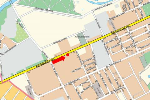 Билборд A в Ужгороде, 3x6  Капушанська вул., 149 / Достоєвського вул. схема