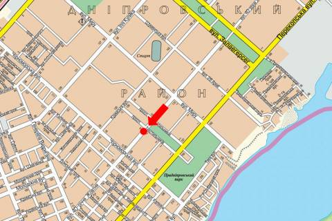 Билборд  в Херсоне, 3x6  Університетська вул. (кол. 40-річчя Жовтня вул.), 104, біля кінотеатру "Супутник", роздільник, в центр, права схема