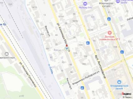 Видеоборд A у Києві Малевича вул. (колиш. Боженка), 48 - Лабораторна вул., за світлофором, прайс за трансляцію ролика 10 сек 1вихід/90 сек, з 0:00 до 23:59 - 384222 схема