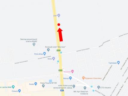 Билборд A в Киеве, 3x6  Міська вул., біля АЗС "ANP", в бік Пущі Водиці, Гостомеля, Бучі схема