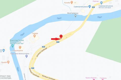 Билборд A в Яремче, 3х6  вул.Свободи ресторан Гуцульщина з Буковеля лівий                          VIP схема