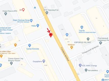 Скролер, Скрол A у Чернівцях Головна вул., 204б - 300083 схема