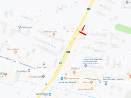 Білборд, Бігборд (Борд)  B у Хмельницькому Свободи вул., 9Б схема