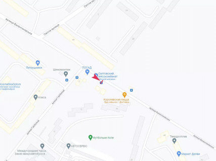 Ситилайт A в Харькове, 1.8x1.2  Валентинівська вул., 44б схема