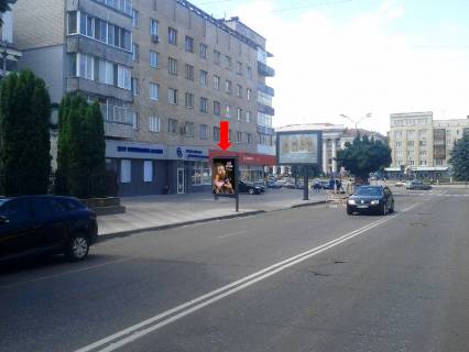 Сiтiлайт  у Житомирі, 1.8x1.2  Київська вул., 4, біля костелу, навпроти готелю "Україна", Укрсиббанку Фото 1