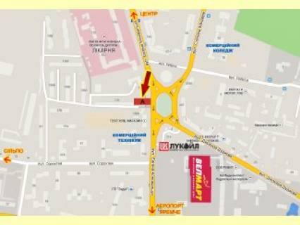 Призма  в Ивано-Франковске, 3x6  Коновальця вул. - вул. Бандери, кільце, "Велмарт", з центру - 436186 схема