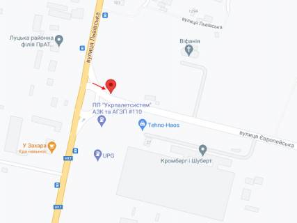 Білборд, Бігборд (Борд)  B у Луцьку, 3х6  Львівська-Боженка_завод Кромберг_новий ринок_виїзд з Луцька схема
