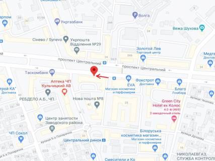 Ситилайт B в Николаеве Центральний пр., 23 схема