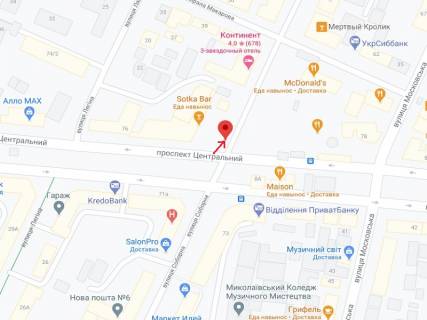 Ситискролл B в Николаеве Соборна вул., 9 схема