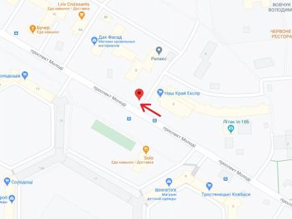 Білборд, Бігборд (Борд)  A у Луцьку Молоді пр., 4, зупинка "Бібліотека" схема