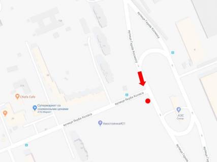 Білборд, Бігборд (Борд)  A у Києві, 3x6  Героїв Космосу вул. / Коласа вул., біля АЗС "Socar", в бік пр. Курбаса схема