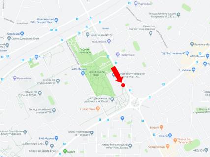 Призматрон, Призма  у Києві, 3x6  Драйзера вул. - Маяковського пр., Кінотеатр "Флоренція", в сторону Маяковського пр. - 445976 схема