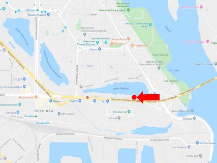 Призматрон, Призма  у Києві, 3x6  Бандери пр. (колиш. Московський) - пр. Героїв Сталінграда, навпроти ТРЦ "Blockbuster Mall", в сторону ст.м. "Почайна" - 445832 схема