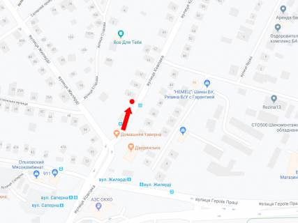 Билборд B в Харькове, 3x6  Ковпака вул., 57 - вул. Жилярді, на світлофорі, з центру схема