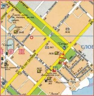 Білборд, Бігборд (Борд)  B у Херсоні Перекопська вул., ЦНТІ схема