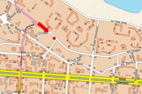 Білборд, Бігборд (Борд)   у Черкасах, 3x6  Гагаріна вул., спуск до Небесної Сотні вул., біля супермаркету "Абсолют" схема