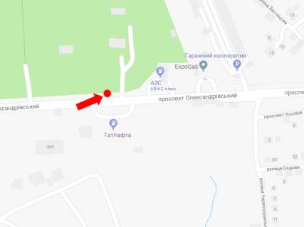 Билборд  в Харькове, 3x6  Олександрівський пр., 2, в бік Московського пр. схема