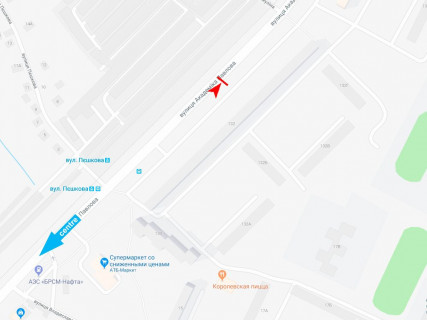 Билборд A в Харькове, 3x6  Павлова вул., 132, (2), з центру схема