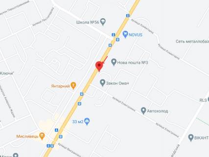 Билборд B в Николаеве Космонавтів вул., 81Г схема