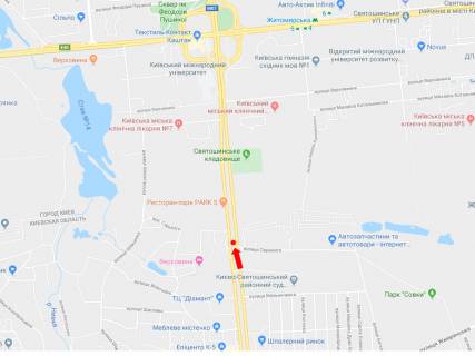 Призматрон, Призма  у Києві, 3x6  Кільцева дорога - вул. Перемоги, роздільник, в бік пр. Перемоги - 445358 схема