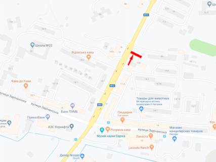 Білборд, Бігборд (Борд)  A у Хмельницькому Свободи вул., 9Б схема