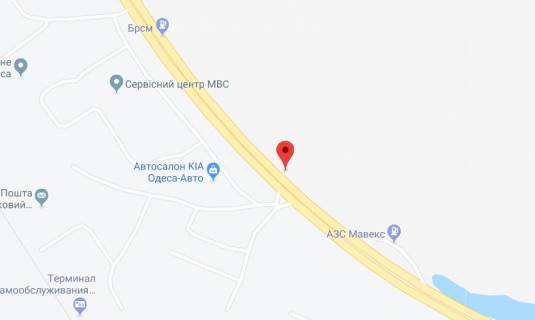 Билборд A в Одессе Київське шосе, 26 схема