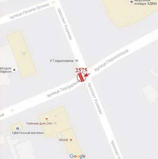 Призма A в Херсоне Театральна вул. - Ушакова пр. - 379098 схема