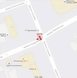 Призма A в Херсоне Театральна вул. - Ушакова пр. - 379101 схема