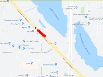 Призма A в Киеве, 3x6  Богатирська вул., 3д, роздільник, в сторону вул. Лугової, супермаркету "Епіцентр" - 184902 схема