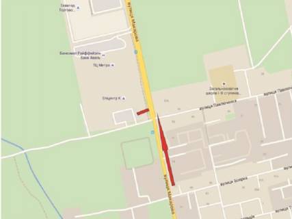 Білборд, Бігборд (Борд)  B у Рівному Макарова вул., 17 схема