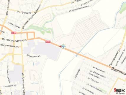 Білборд, Бігборд (Борд)  B у Мелітополі Интеркультурная ул.,  АЗС "AMIC Energy", выезд на г. Бердянск схема