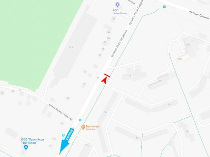 Билборд A в Харькове, 3x6  Сердюка вул., 18, з центру схема