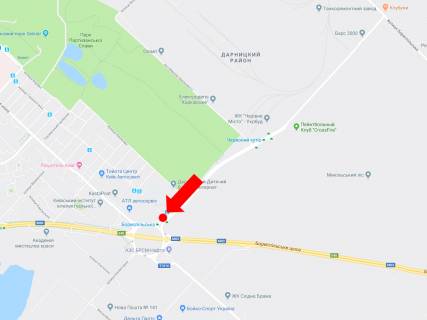 Призма  в Киеве, 3x6  Старобориспільська - пл. Харківська, роздільник, ст.м. "Бориспільська" - 446110 схема