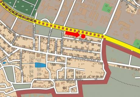Билборд A в Одессе, 3x6  Київське шосе (кол. Ленінградське шосе), 8, з центру схема