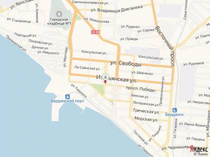 Ситилайт A в Бердянске Труда пр. - Итальянская ул., 50/35 схема