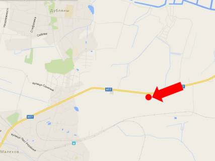 Билборд B в трасах Львова, 3x6  Траса Київ-Львів, с. Дубляни, в бік Львова схема