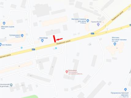 Билборд A в Хмельницком Львівське шосе, 12 схема