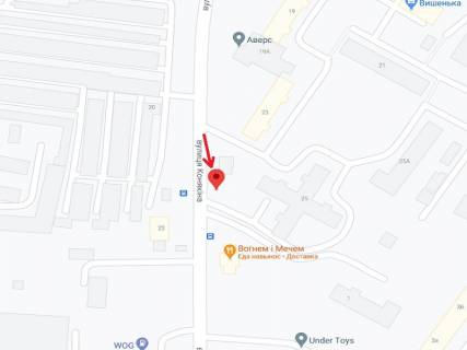 Билборд B в Луцке Конякіна вул., 25 схема