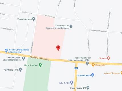 Видеоборд A у Тульчині Леонтовича вул., 108, аптека "Конекс", прайс за ролик 10 сек 1 вихід/5 хвилин, на двосторонньому екрані, від 144 виходів на день. Розрахунок для інших параметрів трансляції уточнюйте у менеджера. - 301565 схема