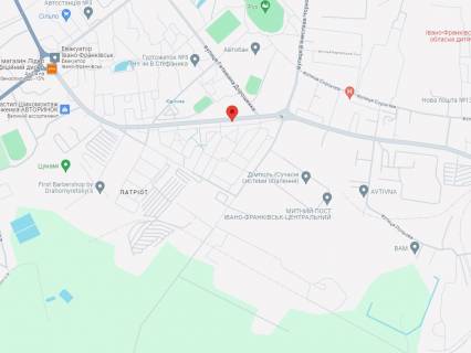 Билборд A в Ивано-Франковске, 3x6  Довженка вул., 5 схема