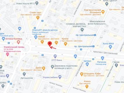 Сiтiлайт A у Миколаєві Центральний просп. (Леніна просп.)., 70, другий схема