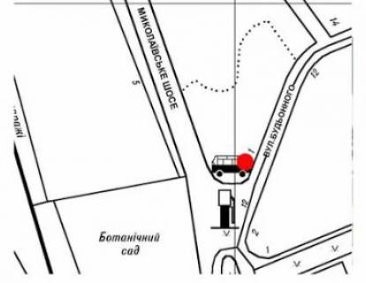 Білборд, Бігборд (Борд)  B у Херсоні 200-річчя Херсона пл. - Кедровського вул. (колиш. Будьонного вул.), 1 схема