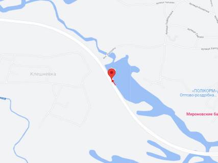 Билборд A в Петриковке, 6х3  Автошлях Дніпро - Решетилівка (Н-31), нова трасса на Киї, розвилка на с. Клешнівка та смт. Петриківка, вул. Халтуріна, рух у бік смт. Царичанка схема