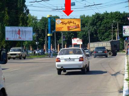 Билборд B в Кропивницкий (Кировоград), 3x6  Яновського вул. / Тельнова вул. (кол. Правди пр.), "Колгосний" і "Критий" ринки фото 1
