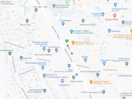 Призматрон, Призма A у Києві Науки пр., 11 - 339654 схема